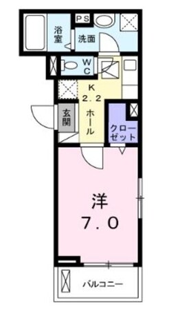 ジェルメ 壱番館の物件間取画像